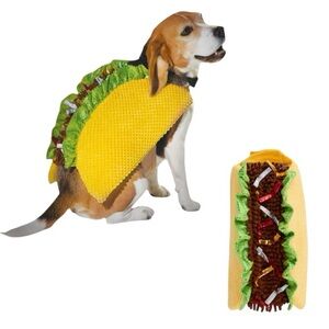 Taco Dog Costume - Yellow and Green